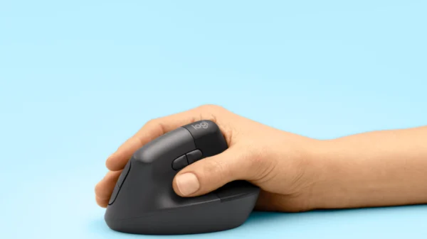 Logitech LIFT Vertical Ergonomic Wireless Mouse, 57° Natural Grip, for Small to Medium Hands, Bluetooth & Logi Bolt - Image 6