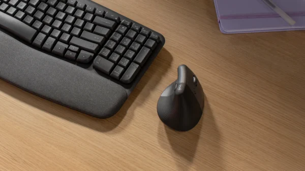 Logitech LIFT Vertical Ergonomic Wireless Mouse, 57° Natural Grip, for Small to Medium Hands, Bluetooth & Logi Bolt - Image 7