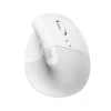 Logitech LIFT Vertical Ergonomic Wireless Mouse, 57° Natural Grip, for Small to Medium Hands, Bluetooth & Logi Bolt - White