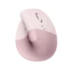 Logitech LIFT Vertical Ergonomic Wireless Mouse, 57° Natural Grip, for Small to Medium Hands, Bluetooth & Logi Bolt - Rose