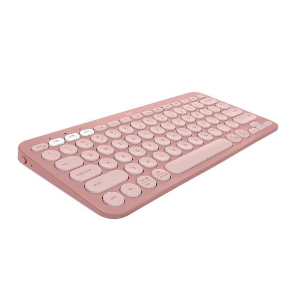 Logitech Pebble Keys 2 K380s Bluetooth Keyboard (Rose) Multi-Device, Quiet Typing - Image 2