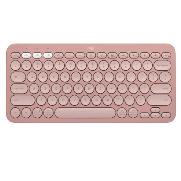 Logitech Pebble Keys 2 K380s Bluetooth Keyboard (Rose) Multi-Device, Quiet Typing - Image 4