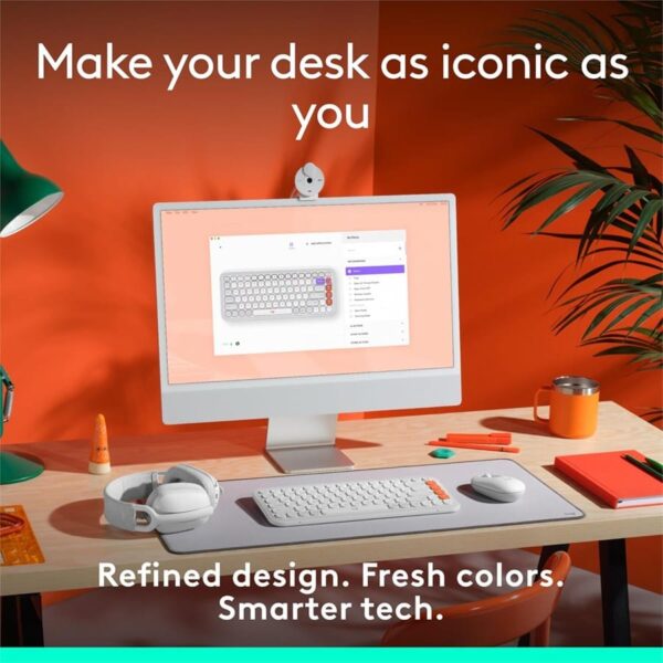 Logitech POP Icon Keys Compact Wireless Keyboard Customizable Action Keys - Image 5