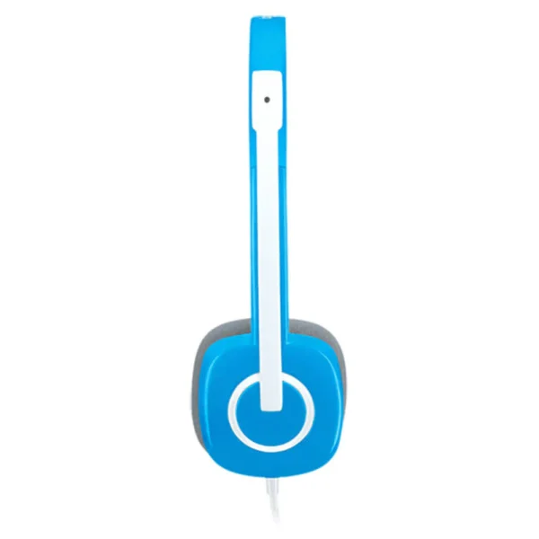 Logitech H150 Stereo Headset (Sky Blue) Noise-Cancelling Mic, 3.5mm Dual Plug - Image 3