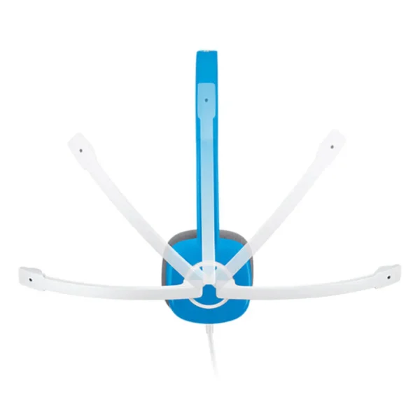 Logitech H150 Stereo Headset (Sky Blue) Noise-Cancelling Mic, 3.5mm Dual Plug - Image 4