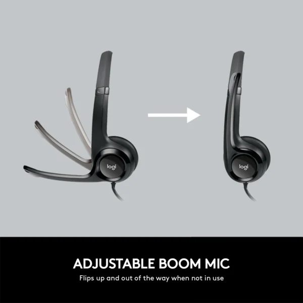 Logitech USB Headset H390 Noise-Cancelling Microphone, Digital Stereo Sound, In-Line Controls - Image 4