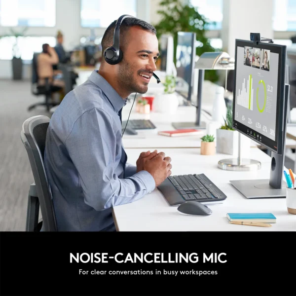 Logitech USB Headset H390 Noise-Cancelling Microphone, Digital Stereo Sound, In-Line Controls - Image 6