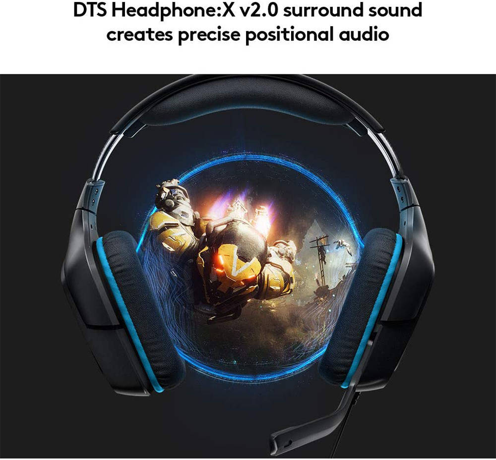 Logitech G431 7.1 DTS Headphone:X 2.0 Gaming Headset, USB DAC Included, Multi-Platform for PC, PS4, Xbox, Switch - Image 3
