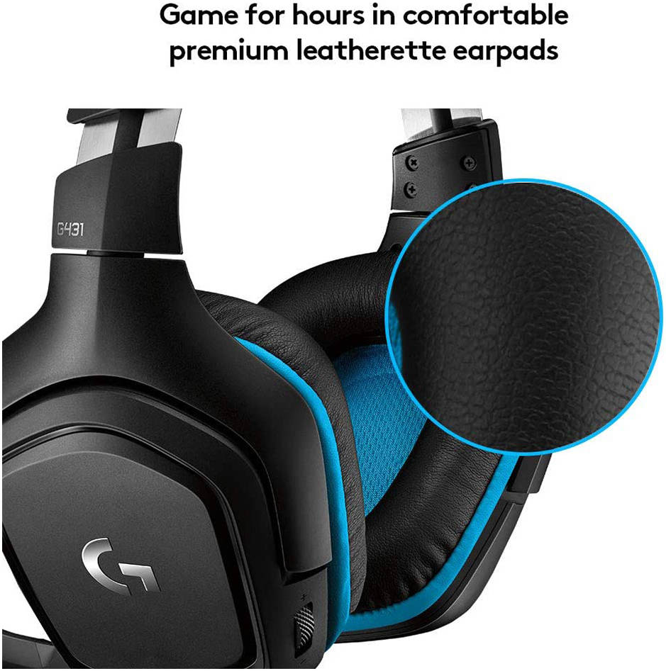 Logitech G431 7.1 DTS Headphone:X 2.0 Gaming Headset, USB DAC Included, Multi-Platform for PC, PS4, Xbox, Switch - Image 5