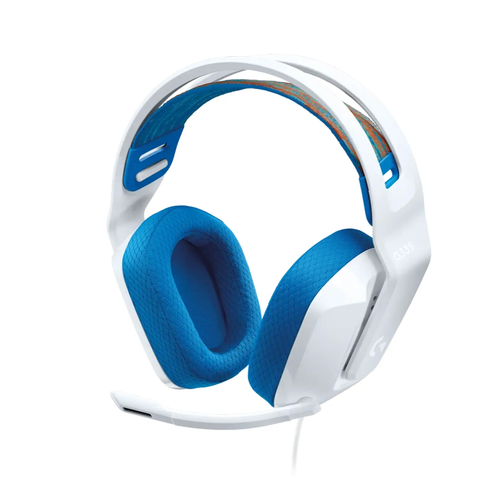 Logitech G335 Wired Gaming Headset (White) Lightweight Design, Memory Foam Ear Cups - Image 7
