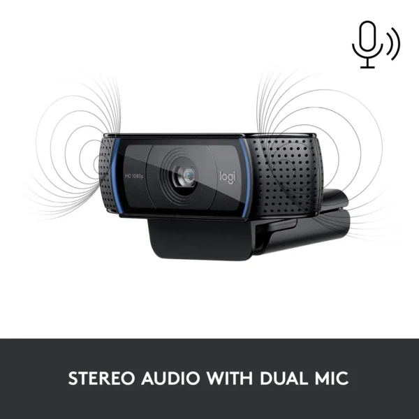 Logitech C920 HD Pro Webcam Full HD 1080p, Stereo Mics, Autofocus For Streaming, Zoom, Skype - Image 8