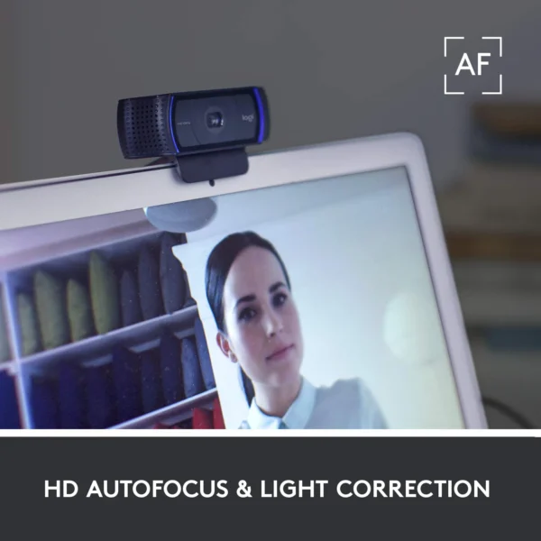 Logitech C920 HD Pro Webcam Full HD 1080p, Stereo Mics, Autofocus For Streaming, Zoom, Skype - Image 9