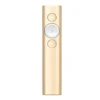 Logitech Spotlight Presentation Remote (30M Bluetooth Range) Advanced Digital Highlighting & Magnifier - Golden