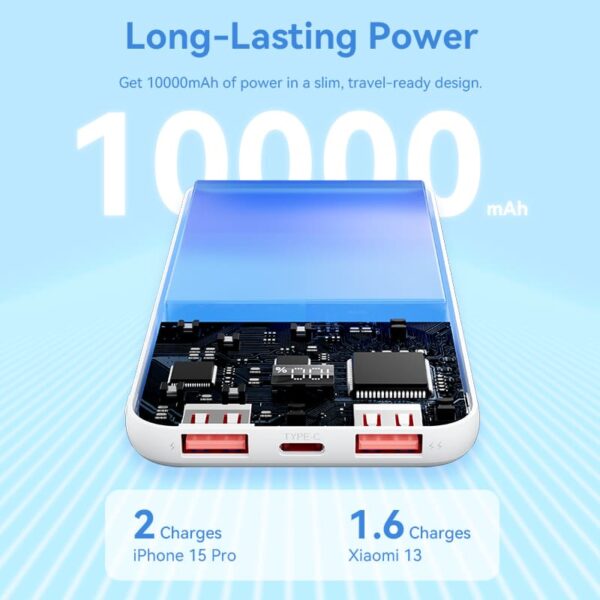 VENTION FHKB0 10000mAh Power Bank with 22.5W PD 3.0 Fast Charging Battery iPhone 17/16/15 /14 - Image 5