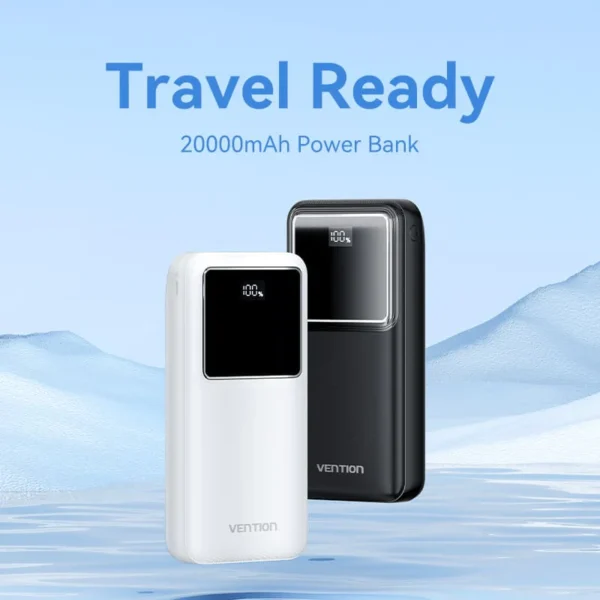 VENTION FHLB0 20000mAh Power Bank with 22.5W PD 3.0 Fast Charging Battery iPhone 17/16/15 /14 - Image 2