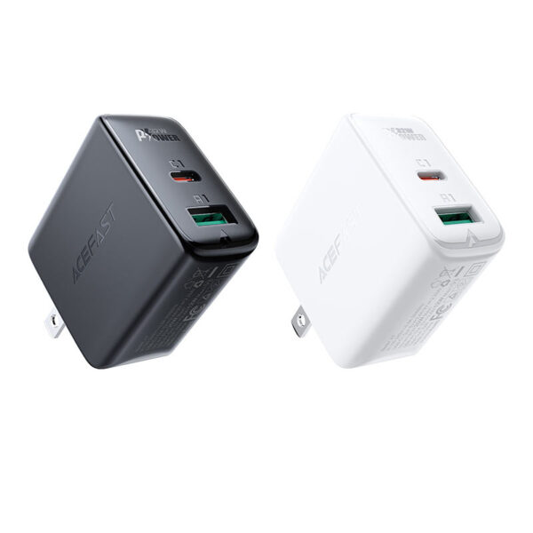 Acefast A7 PD 32W Wall Charger USB-C 20W PD (White) US Plug for iPhone, Samsung - Image 5