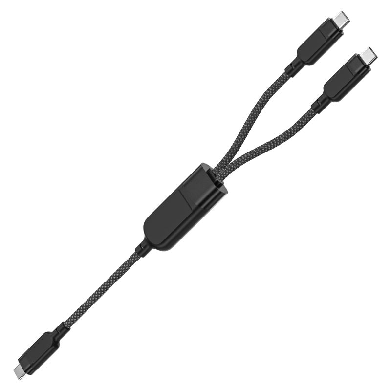 Acefast C5-11 100W Dual USB-C Charging Cable 1-to-2 Splitter (1.2 Mete) AI Power Distribution - Image 3