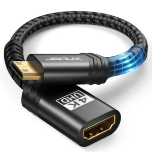 JSAUX Mini HDMI to HDMI Adapter 0.2m 4K@60Hz HDR