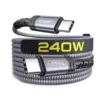 JSAUX 240W PD 3.1 USB-C to USB-C Cable Certified E-Marker 2.0 3 Meter