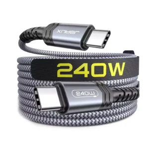 JSAUX 240W PD 3.1 USB-C to USB-C Cable Certified E-Marker 2.0 3 Meter