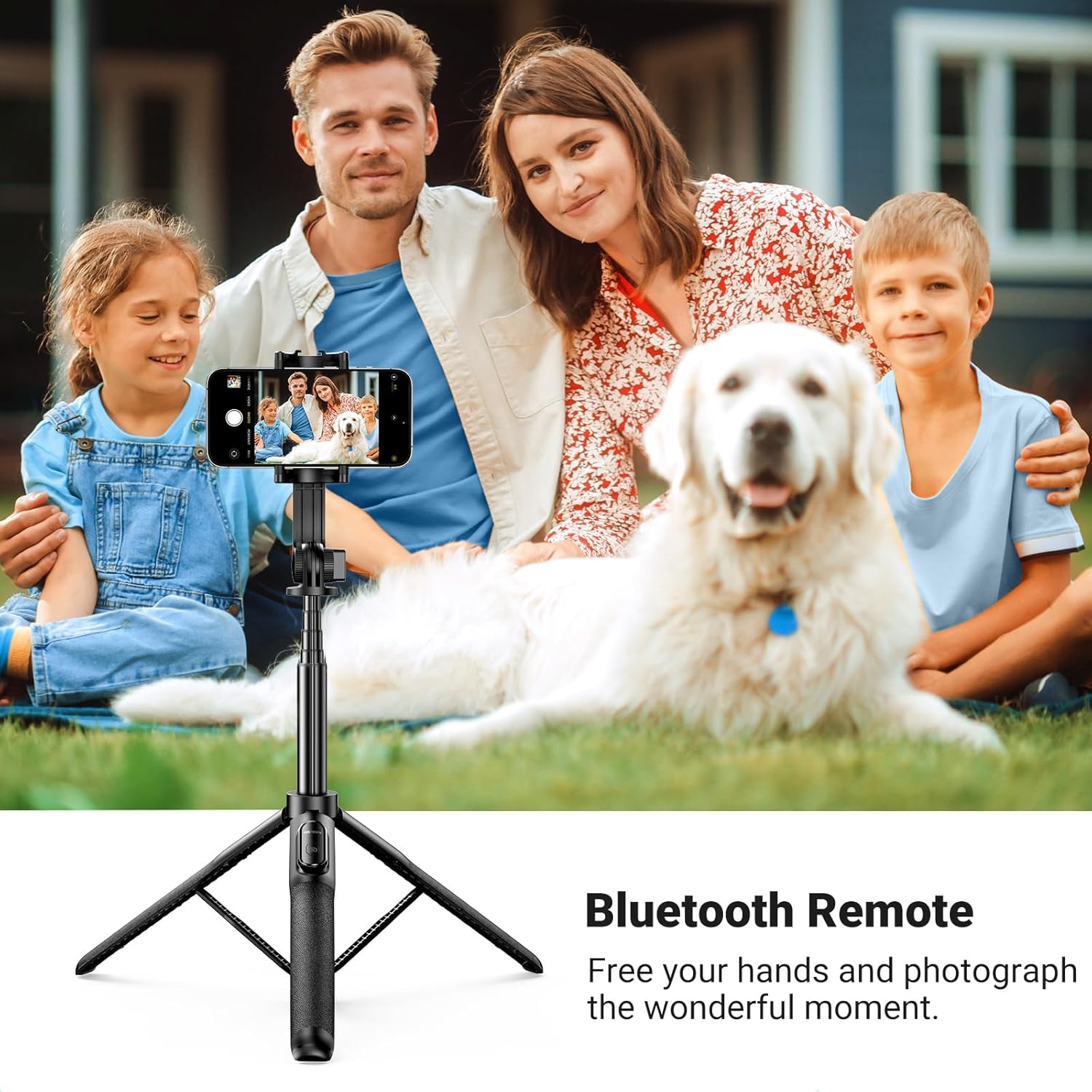 UGREEN 15062 Tripod Stand with Bluetooth Remote, Aluminum Selfie Stick & Phone Holder - Image 2