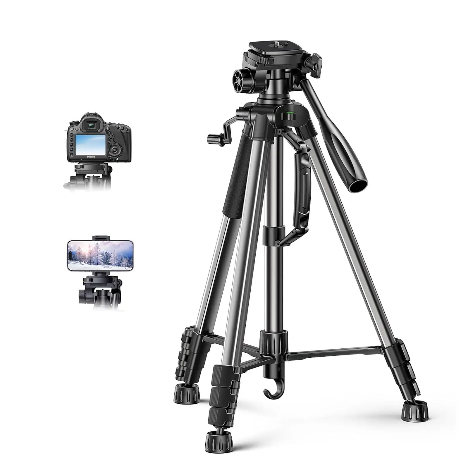 UGREEN 15187 Professional Camera Tripod Stand 69" Heavy Duty Aluminum Tripod for DSLR/SLR - Image 10