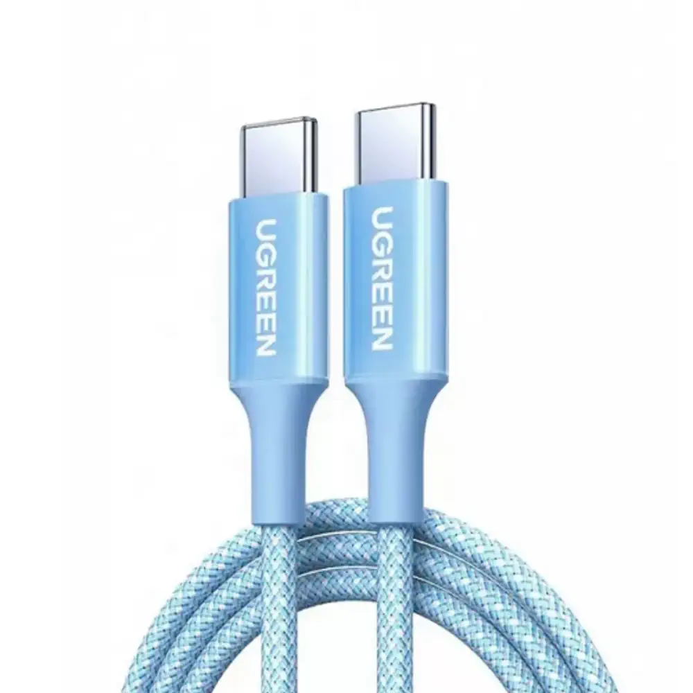 UGREEN 65254 USB-C to USB-C Cable 100W 5A PD Fast Charging (2 Meter) Blue Braided - Image 2