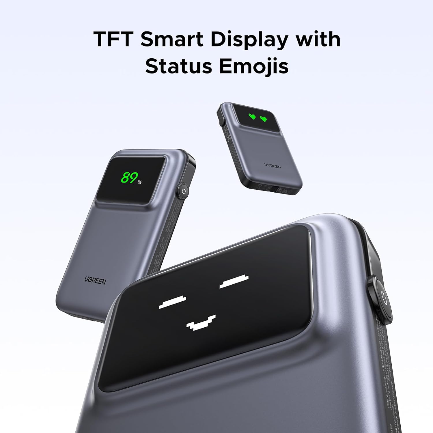 UGREEN 35603 Uno 30W PD Fast Charging 10,000mAh Power Bank with TFT Display - Image 3