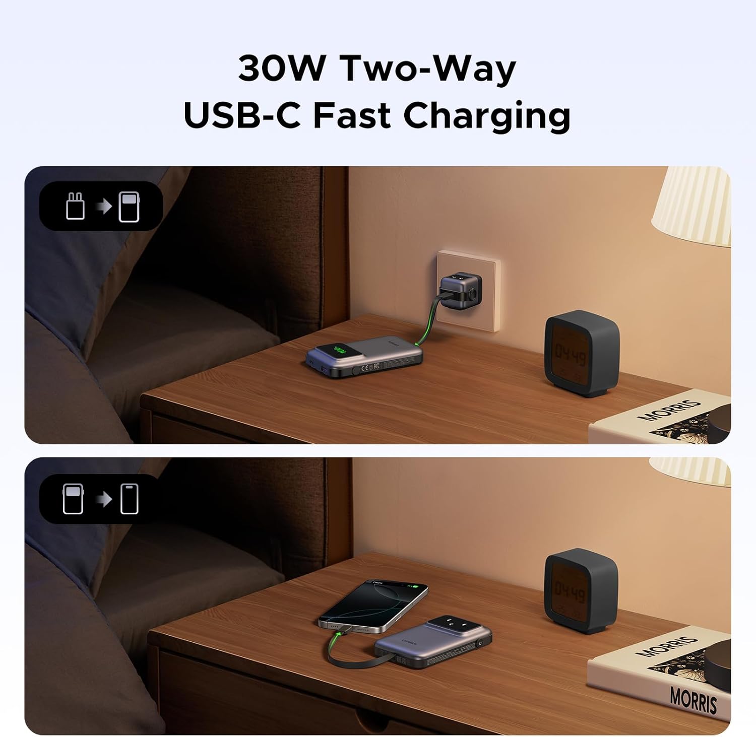 UGREEN 35603 Uno 30W PD Fast Charging 10,000mAh Power Bank with TFT Display - Image 4