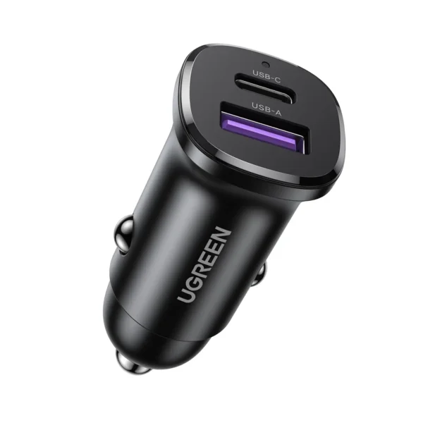 UGREEN 25845Â Car Charger 2 Ports PD 30W & PPS 25W