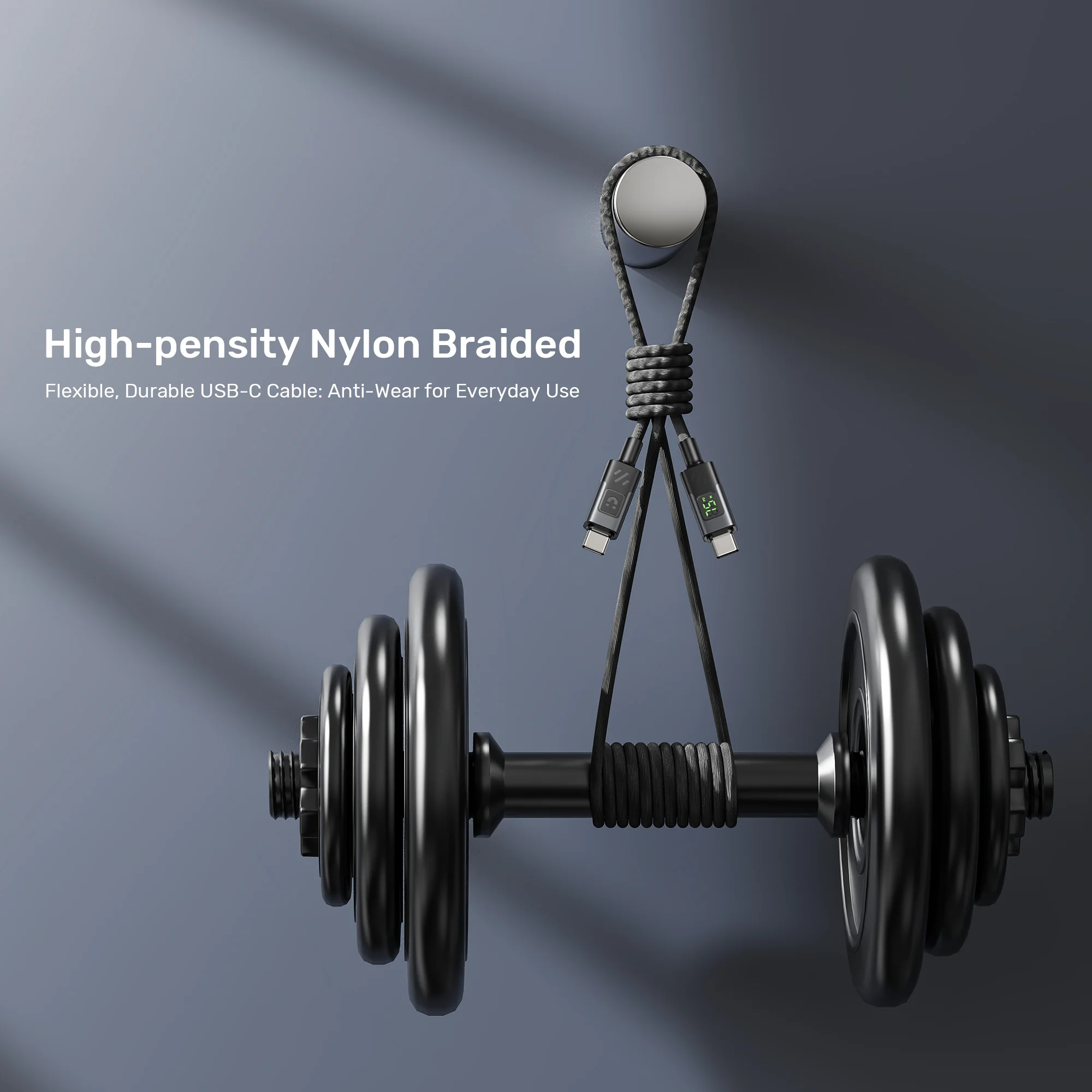 UNITEK PD 60W USB-C Cable with LED Display (2 Meters) E-Marker Chip for iPhone 17/1615, Galaxy S25/S24 - Image 5