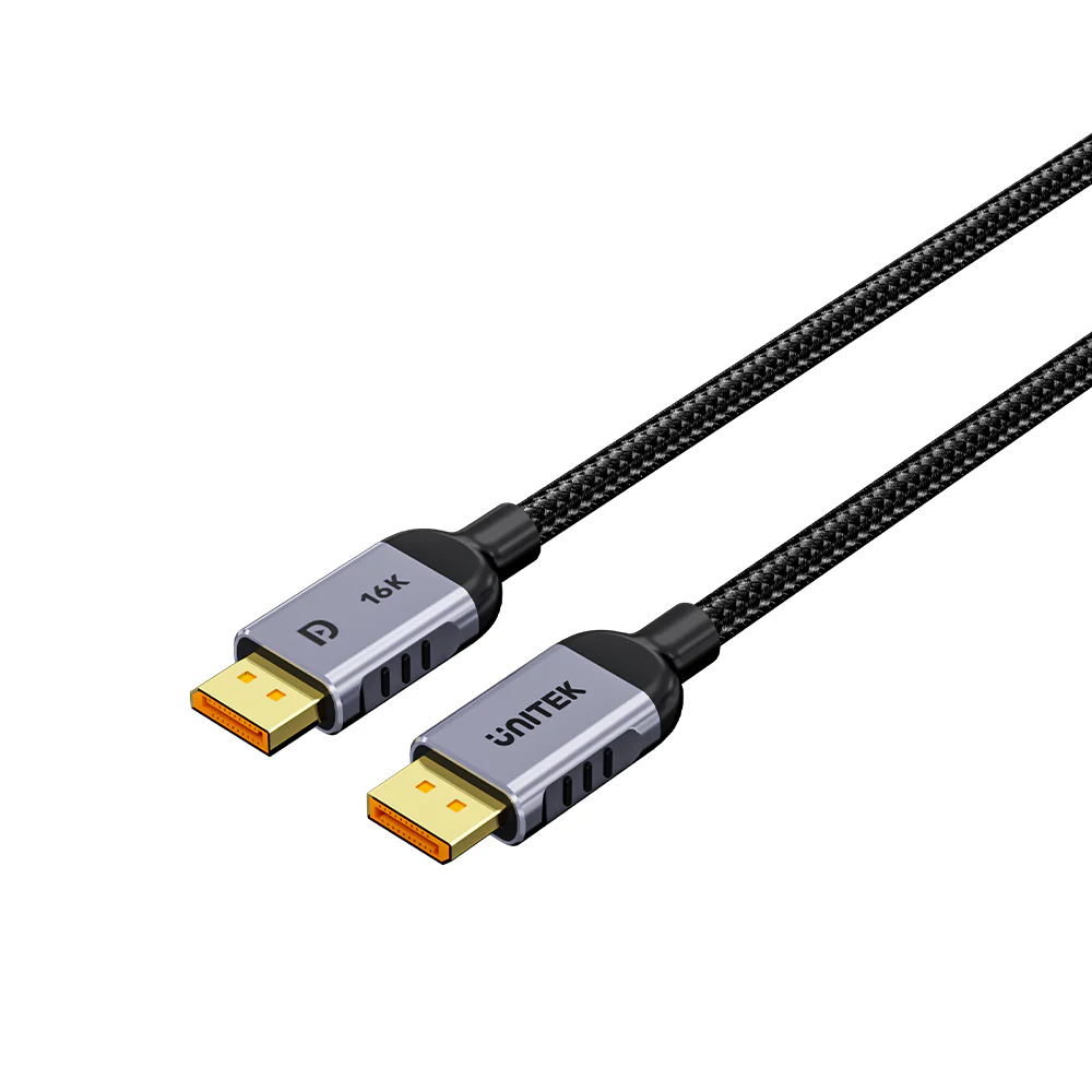 UNITEK DisplayPort 2.1 Certified Braided Cable 16K@60Hz (2 Meter) 80Gbps DP to DP Cable for Gaming - Image 7