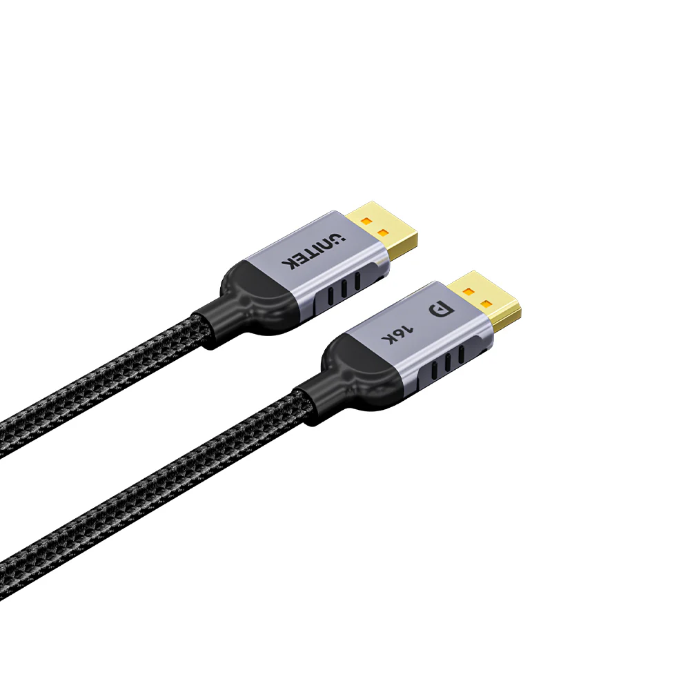 UNITEK DisplayPort 2.1 Certified Braided Cable 16K@60Hz (2 Meter) 80Gbps DP to DP Cable for Gaming - Image 8