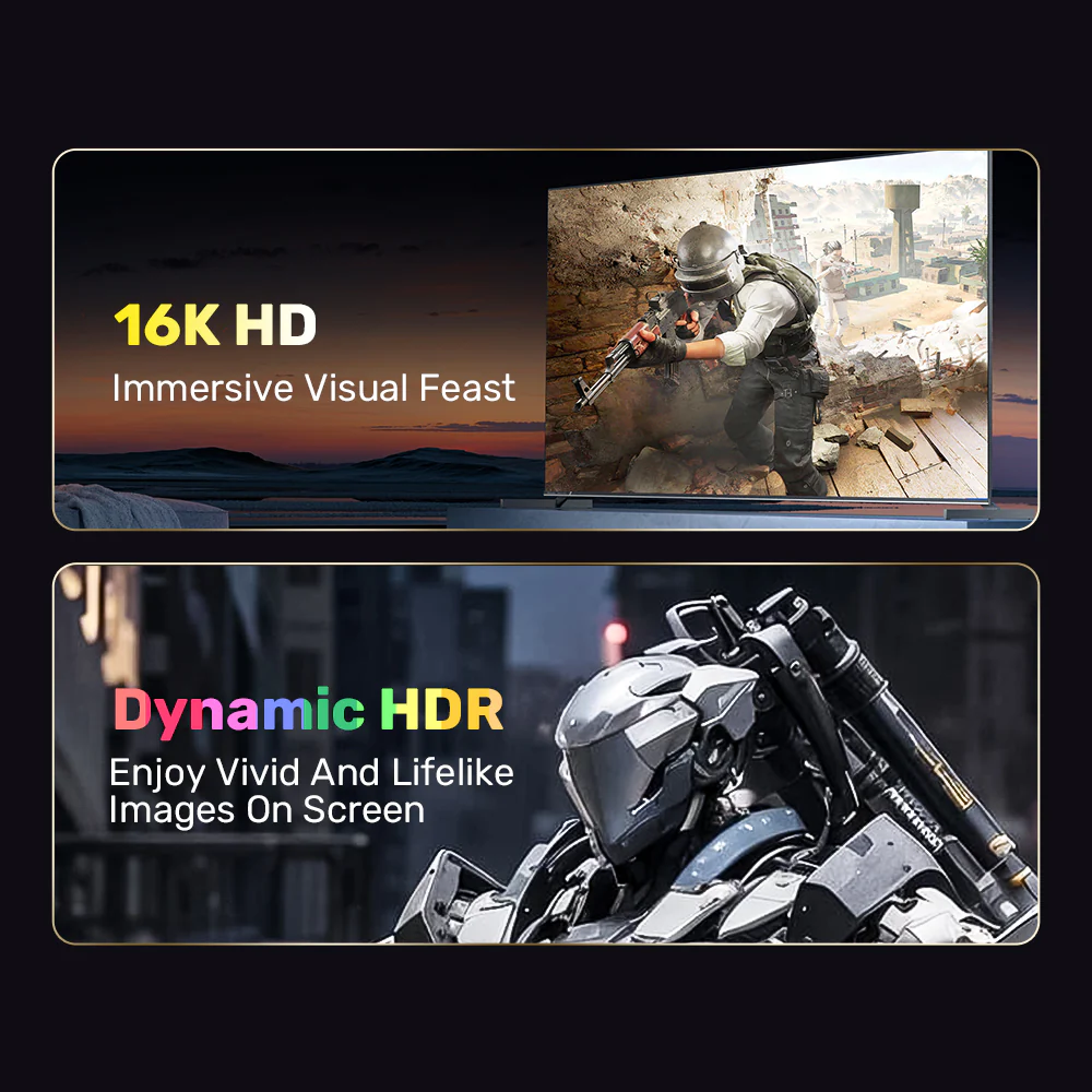 UNITEK DisplayPort 2.1 Certified Braided Cable 16K@60Hz (2 Meter) 80Gbps DP to DP Cable for Gaming - Image 3