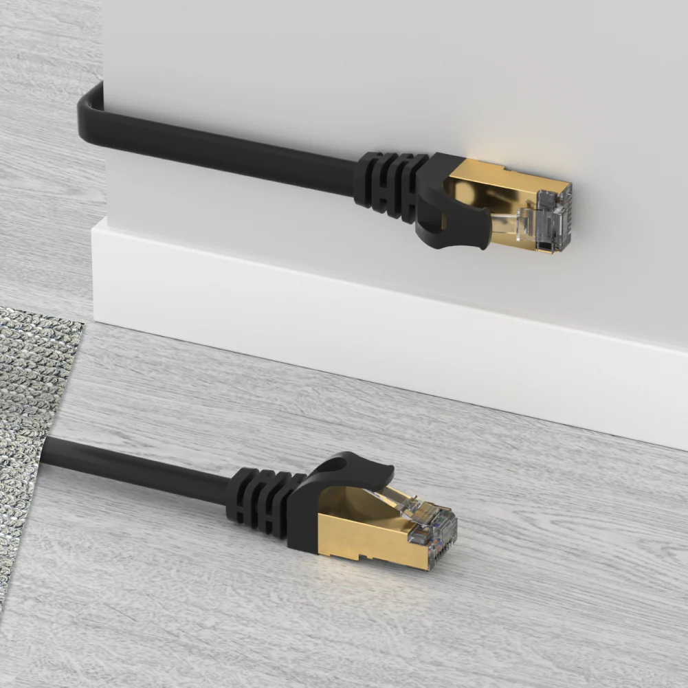 UNITEK Cat 7 SSTP RJ45 Flat Ethernet Cable (1 Meter) 10Gbps, 500MHz, Ultra-Thin 1.8mm Height - Image 5