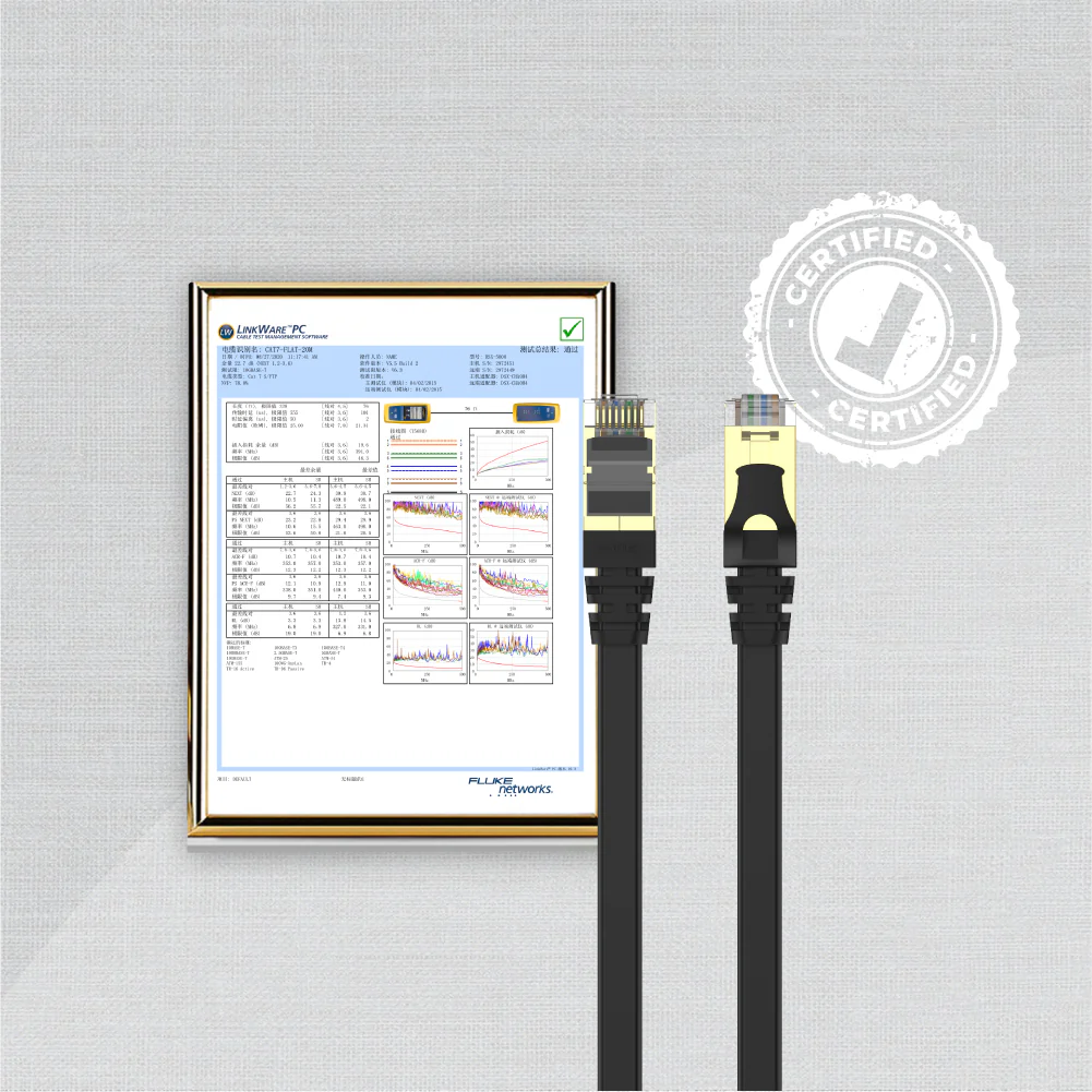 UNITEK Cat 7 SSTP RJ45 Flat Ethernet Cable (1 Meter) 10Gbps, 500MHz, Ultra-Thin 1.8mm Height - Image 7