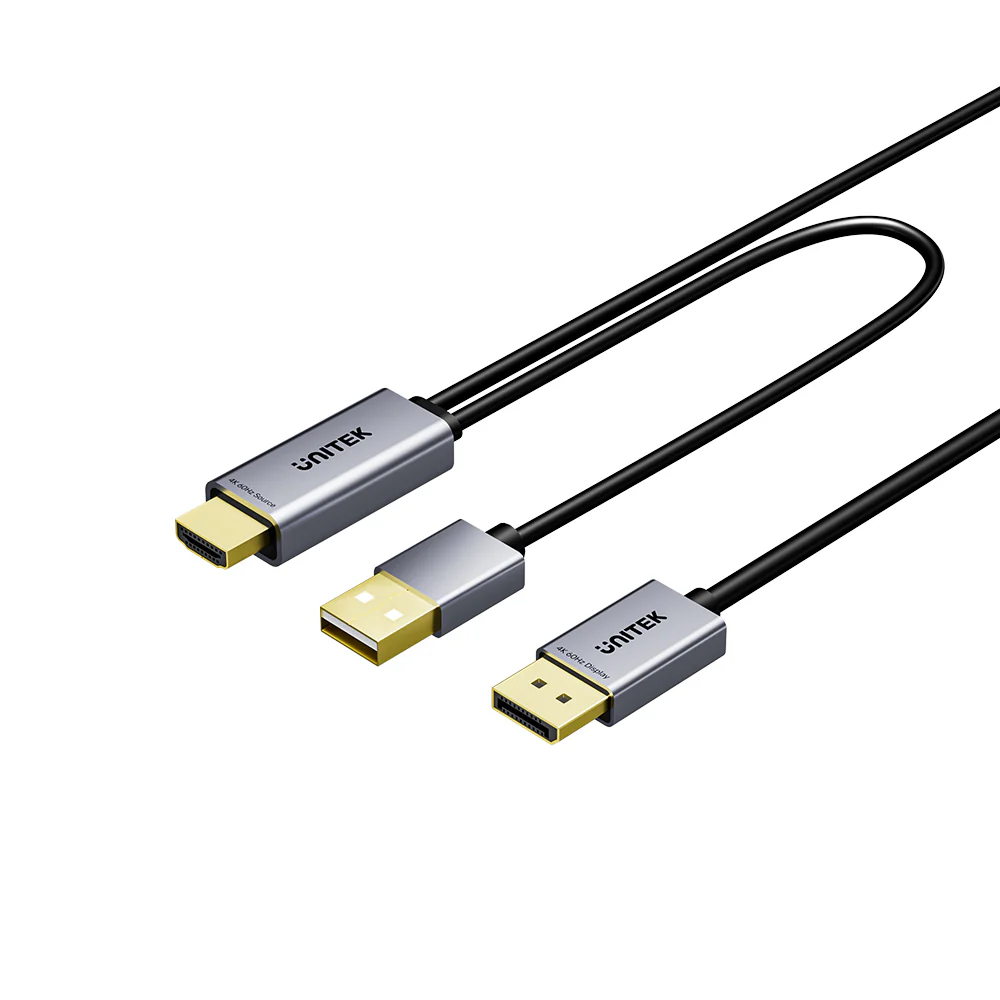 UNITEK Active HDMI to DisplayPort Cable 4K@60Hz (1.8 Meter) - Image 2