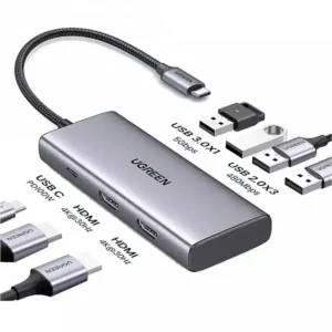 UGREEN 35897 7-in-1 USB-C Hub with Dual HDMI