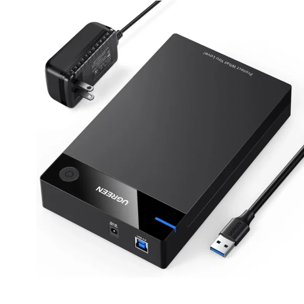 UGREEN 30849 USB 3.0 External HDD Enclosure for 3.5 2.5 Inch SATA SSD HDD