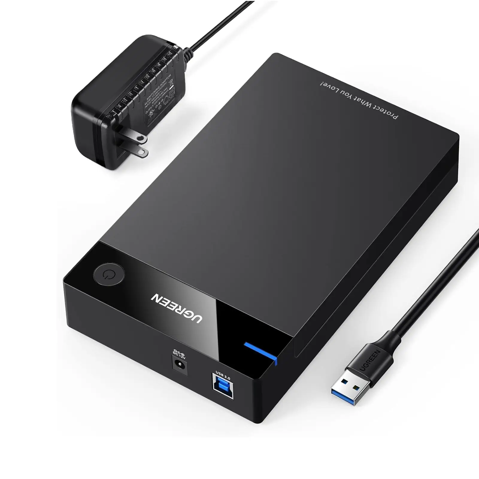 UGREEN 30849 USB 3.0 External HDD Enclosure for 3.5 2.5 Inch SATA SSD HDD