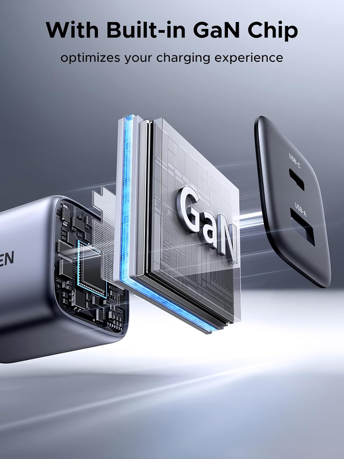 UGREEN 35108 35W USB C Nexode 2-Ports GaN Fast Charger US Plug (White) for iPhone 17/16/15, Galaxy S25/S24/S23 - Image 7