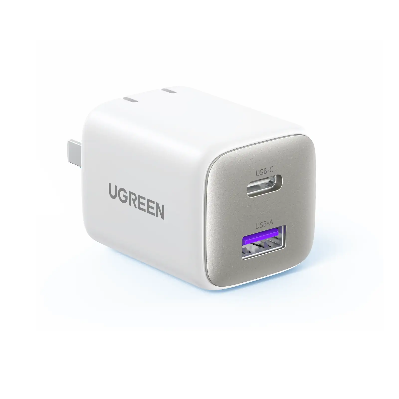 UGREEN 35108 35W USB C Nexode 2-Ports GaN Fast Charger US Plug White