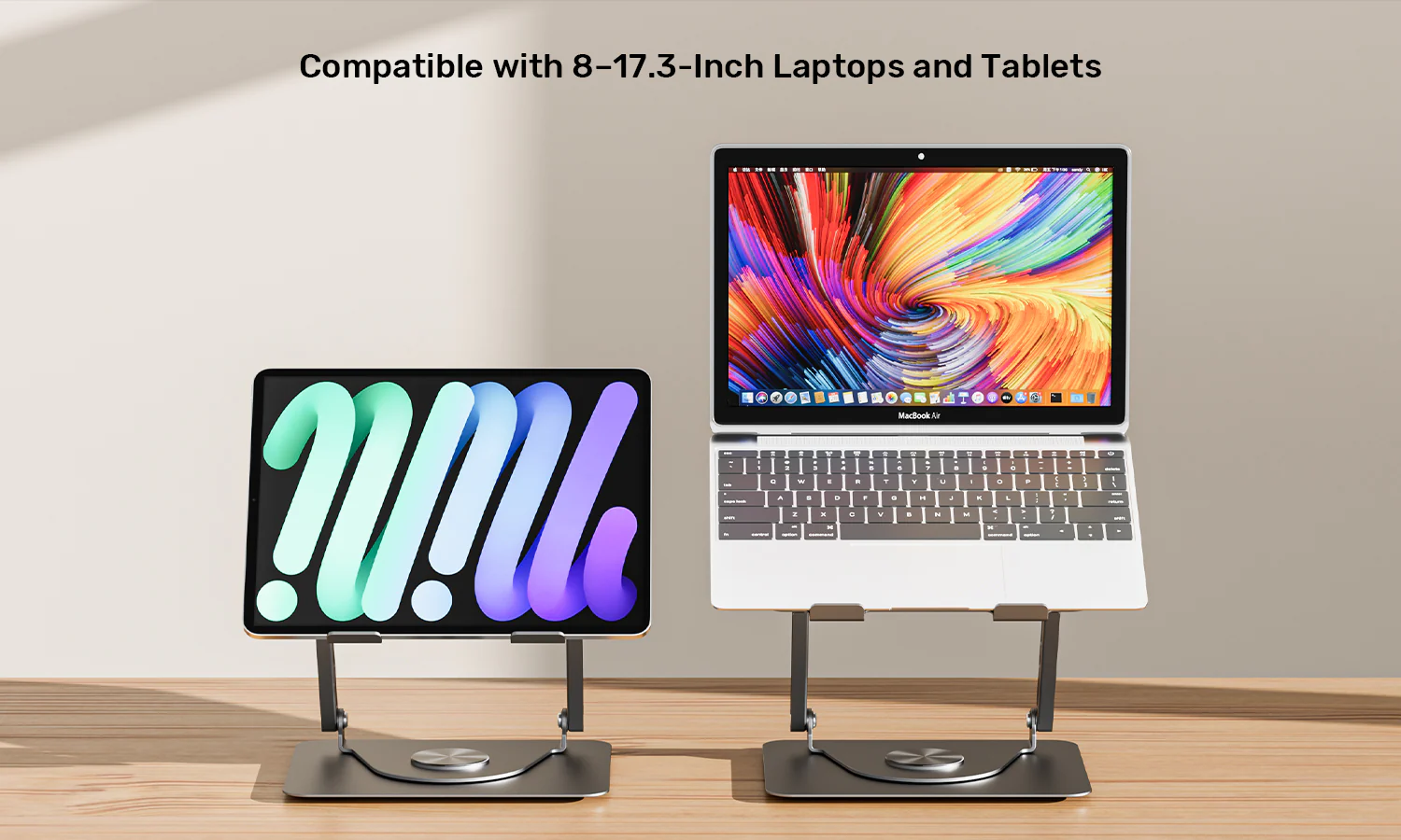 UNITEK OT1098AGY01 Adjustable Laptop Stand with Detachable Cooling Fan