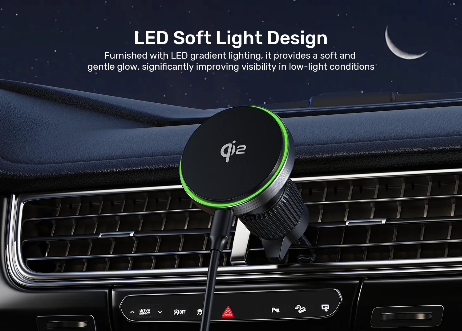 UNITEK Qi2 Magnetic 15W MagSafe Fast Wireless Car Charger Compatible with Horizontal and Vertical Air Vents