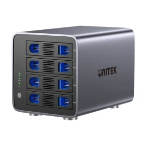 UNITEK 4 Bay RAID External Hard Drive Enclosure, USB 3.0 5Gbps, Supports 8 RAID for 2.5" and 3.5" SATA HDD/SSD, 80TB Max