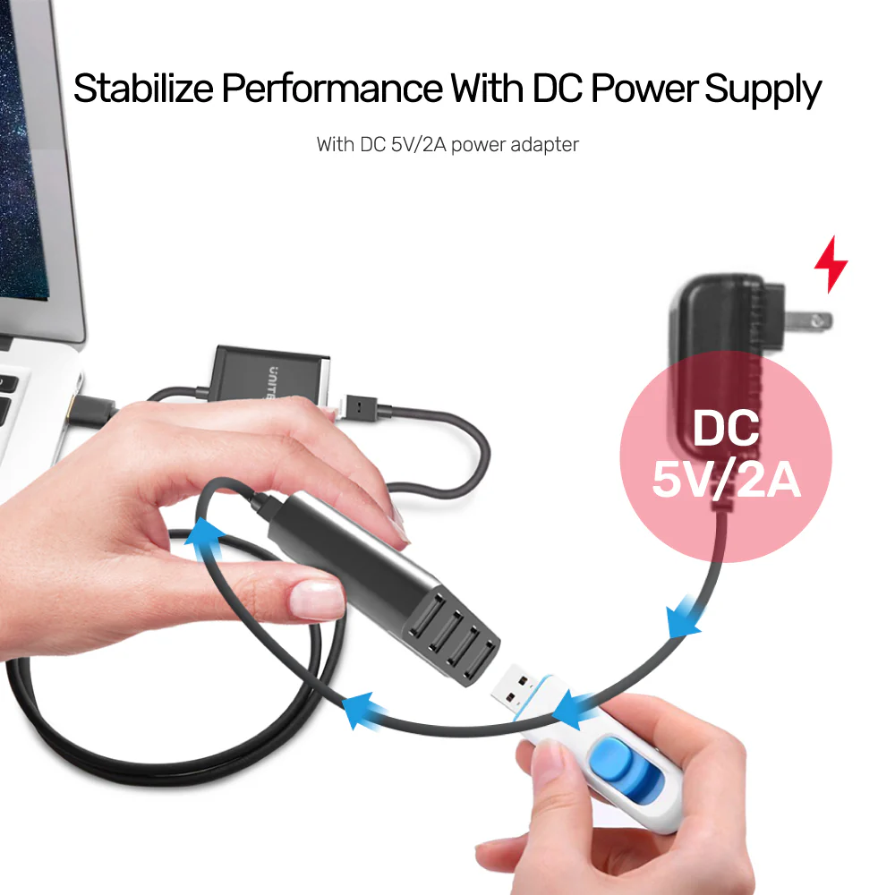 UNITEK Ports USB 2.0 Extender Over Cat 6/Cat 5e, USB Over RJ45 Extender up to 60 Meters