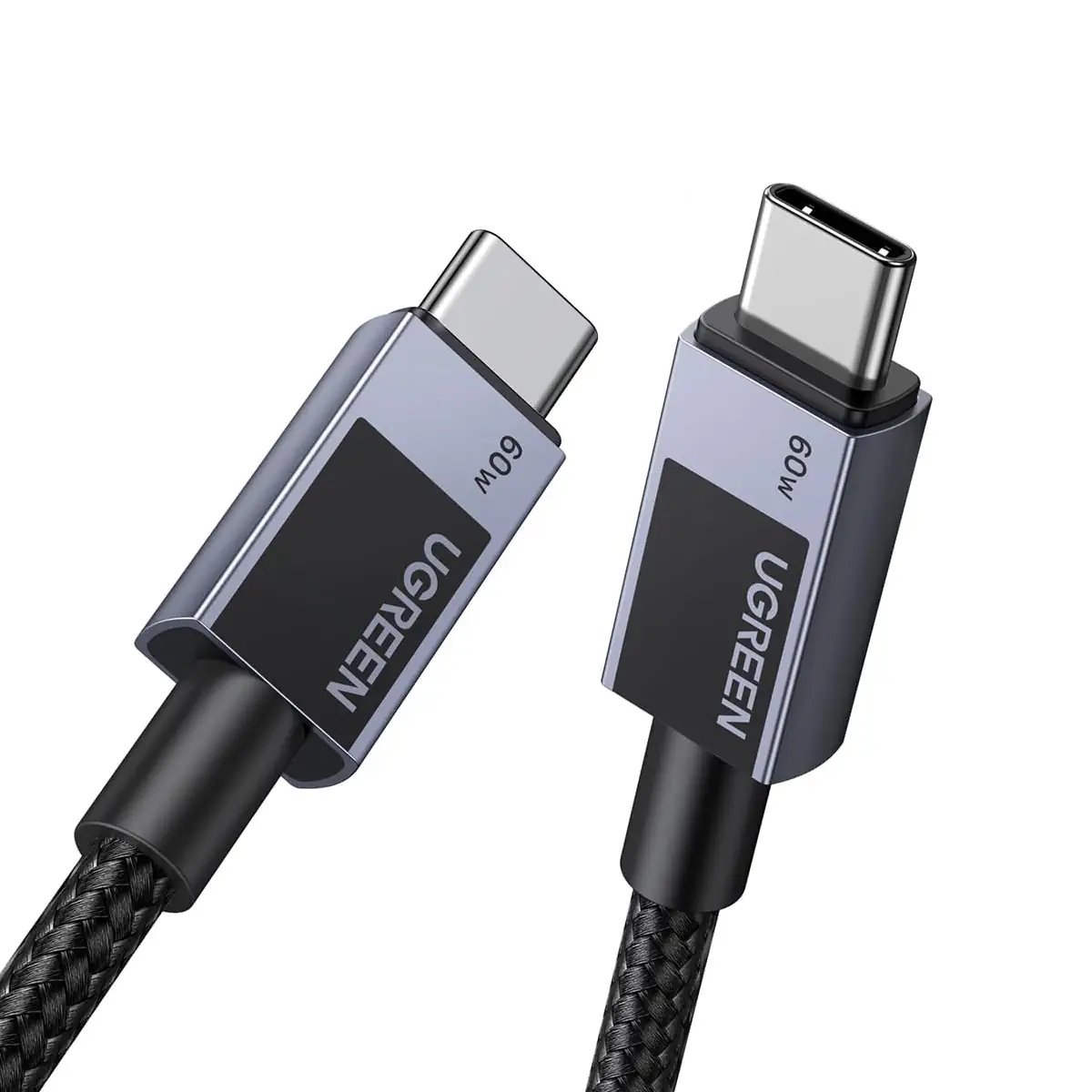 Buy UGREEN 55764 PD Fast Charging 60W USB C to USB C Cable (0.5 Meter) Braided for iPhone 17 Pro Max/16 Online in Pakistan - UGREEN PK