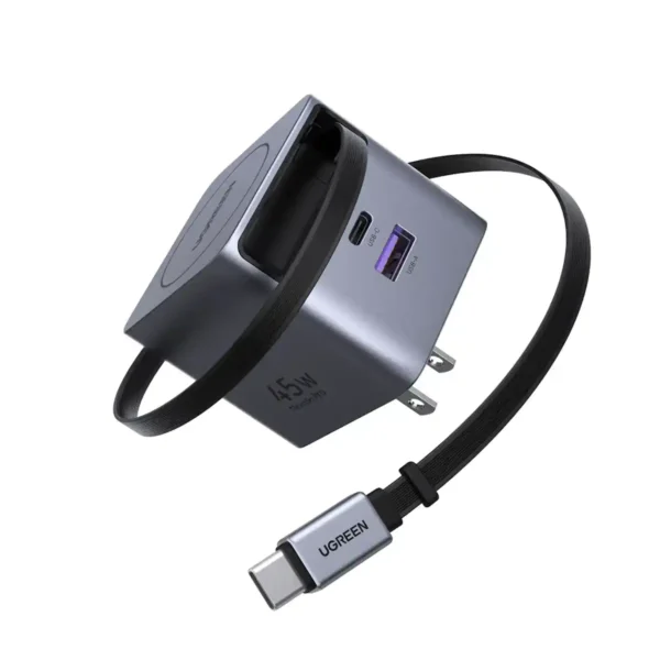 Buy UGREEN 65821 Nexode Pro 45W GaN Fast Charger with Retractable Cable Online in Pakistan - UGREEN PK