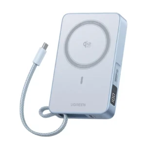 UGREEN 65958 MagFlow 10000mAh Qi2 Certified 25W Fast Wireless Magnetic Power Bank, 30W USB-C Battery Pack for iPhone 17 Pro Max/16/15/14/13/12