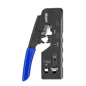 UNITEK Multi-Function Network Cable Crimping Tool, 8P/6P Crimper for RJ45 RJ11 Connectors, Cat7 Binder Clip Shielding